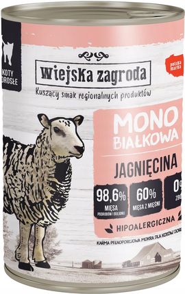 Wiejska Zagroda Karma Mono Kot Jagnięcina 6x400g - zdjęcie 2