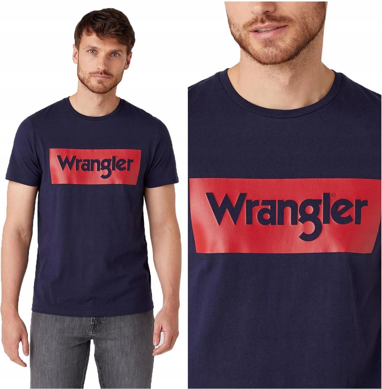 Wrangler Ss Męska Koszulka T shirt Nadruk Logo M Ceny i opinie Ceneo pl