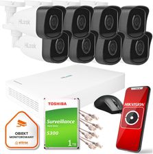 Zdjęcie Hilook Zestaw Monitoringu Z 8 Tubowymi Kamerami Ip Do Łatwego Montażu 1Tb Dysk (Z39338B8) - Nowe Miasto nad Pilicą