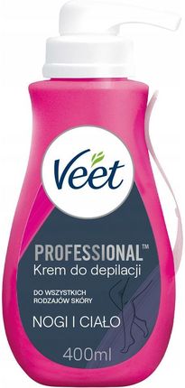 Veet Professional Krem Do Depilacji Każdy Rodzaj Skóry 400 ml - zdjęcie 3