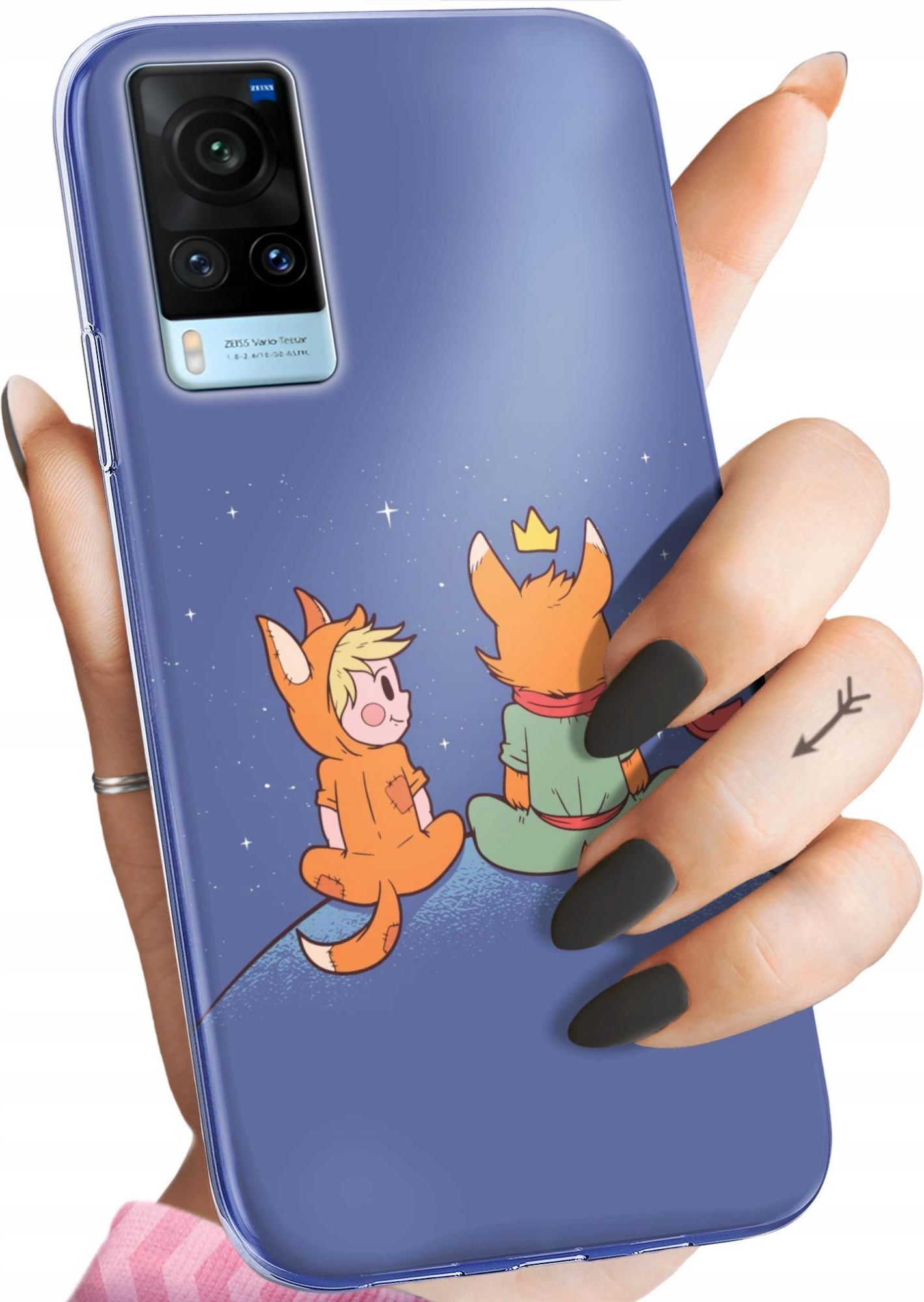 Hello Case Etui Do Vivo X60 Mały Książę Lisek Róża Planeta Obudowa