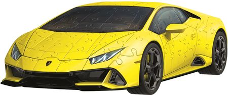 Ravensburger Puzzle 3D Lamborghini Huracán Evo Żółte 108El. - zdjęcie 2