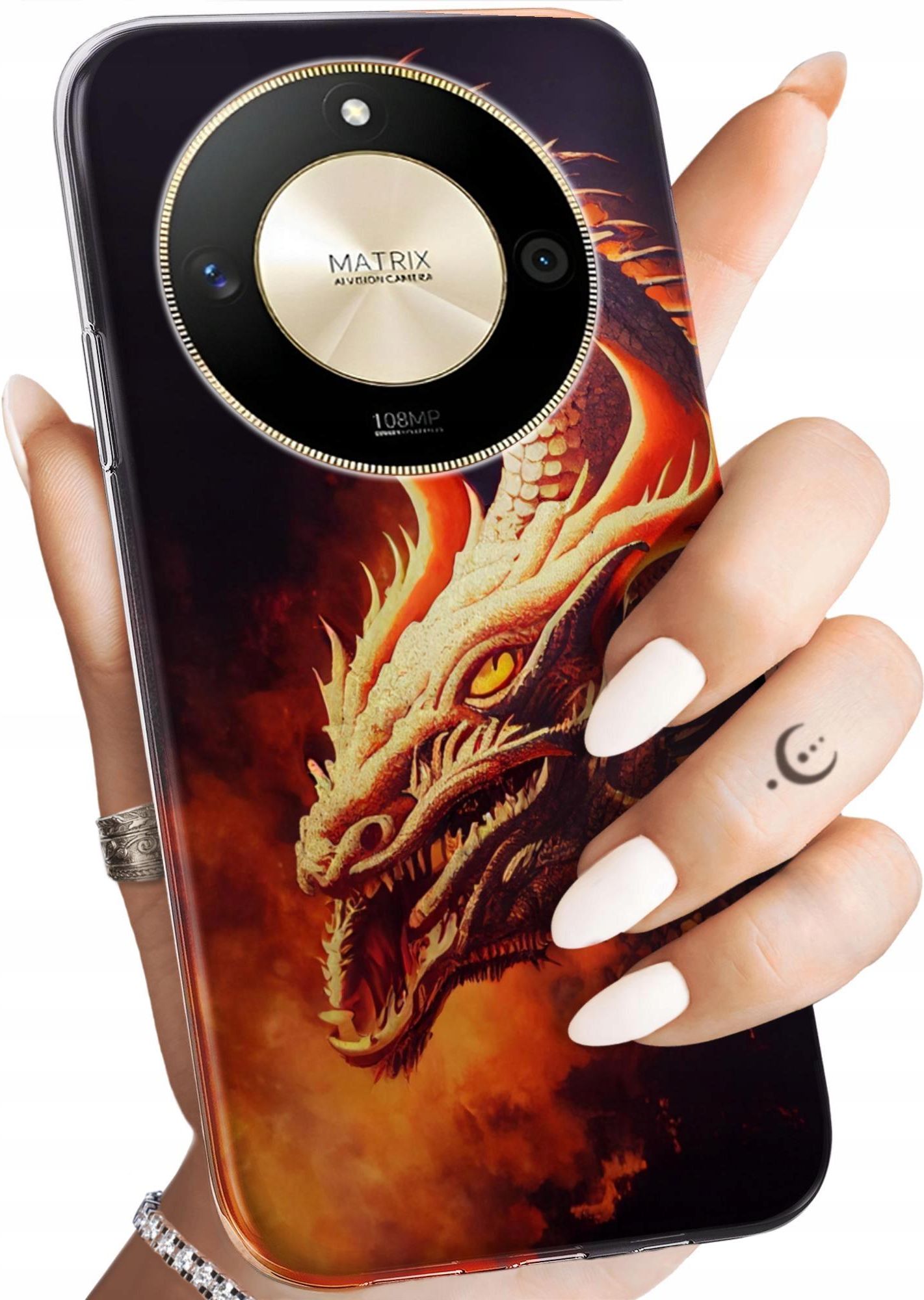 Hello Case Etui Do Huawei Honor X50 5G Smoki Dragon Taniec Smoków