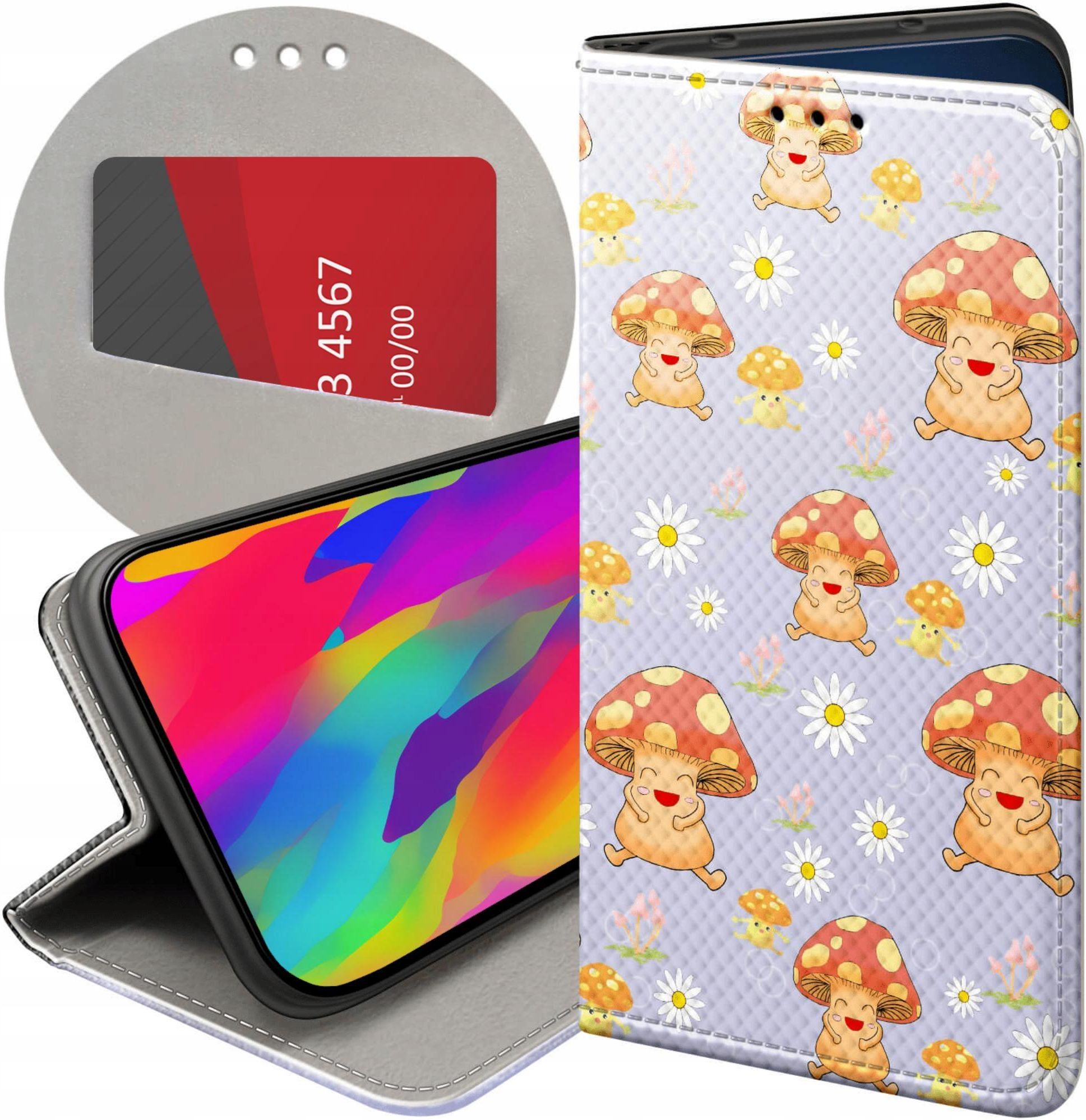 Hello Case Etui Z Klapk Do Huawei P Grzyby Grzybki Futera Pokrowiec