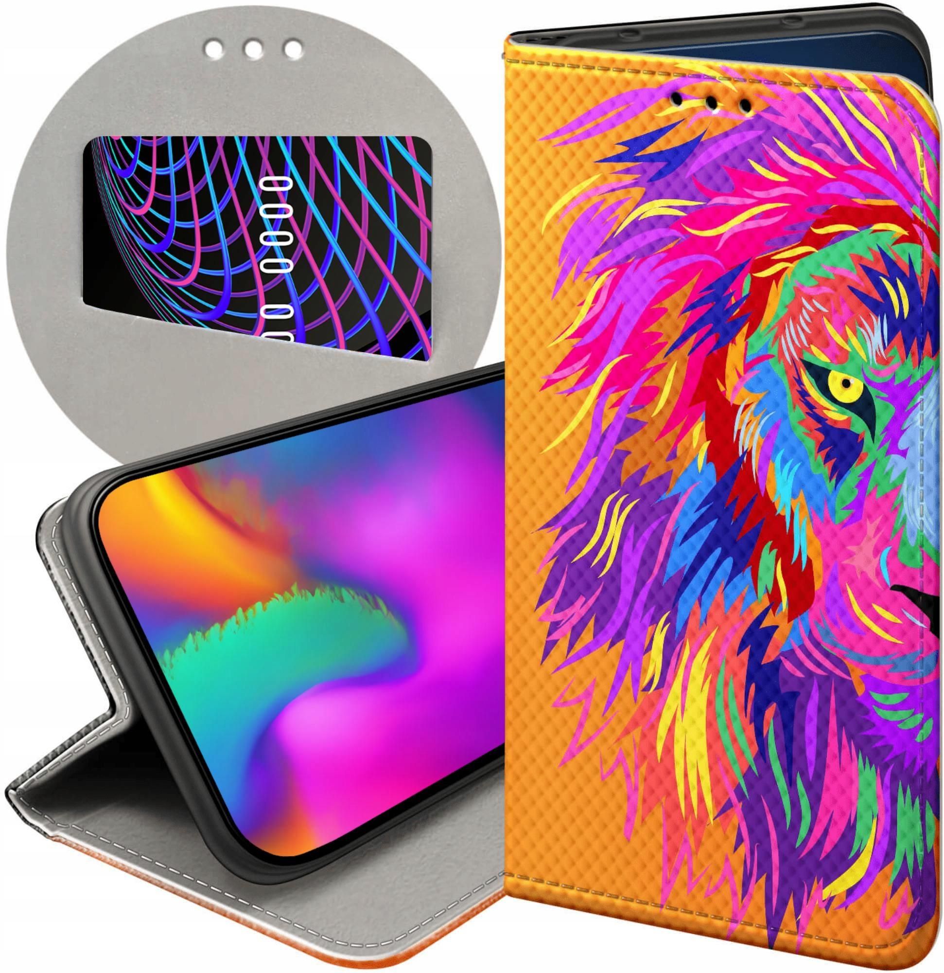 Hello Case Etui Z Klapką Do Realme C33 Neonowe Neon Jaskrawe Futerał