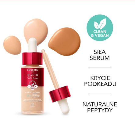 Bourjois Healthy Mix Nawilżająco-Rozświetlający Podkład-Serum Do Twarzy 52 Vanilla 30ml - zdjęcie 2