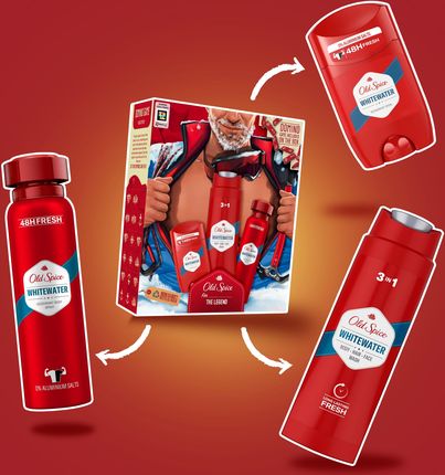 Old Spice Alpinist Zestaw: Żel 2W1 Do Mycia Ciała I Włosów 250ml + Dezodorant W Sprayu 150ml + Dezodorant W Sztyfcie 50ml - zdjęcie 2
