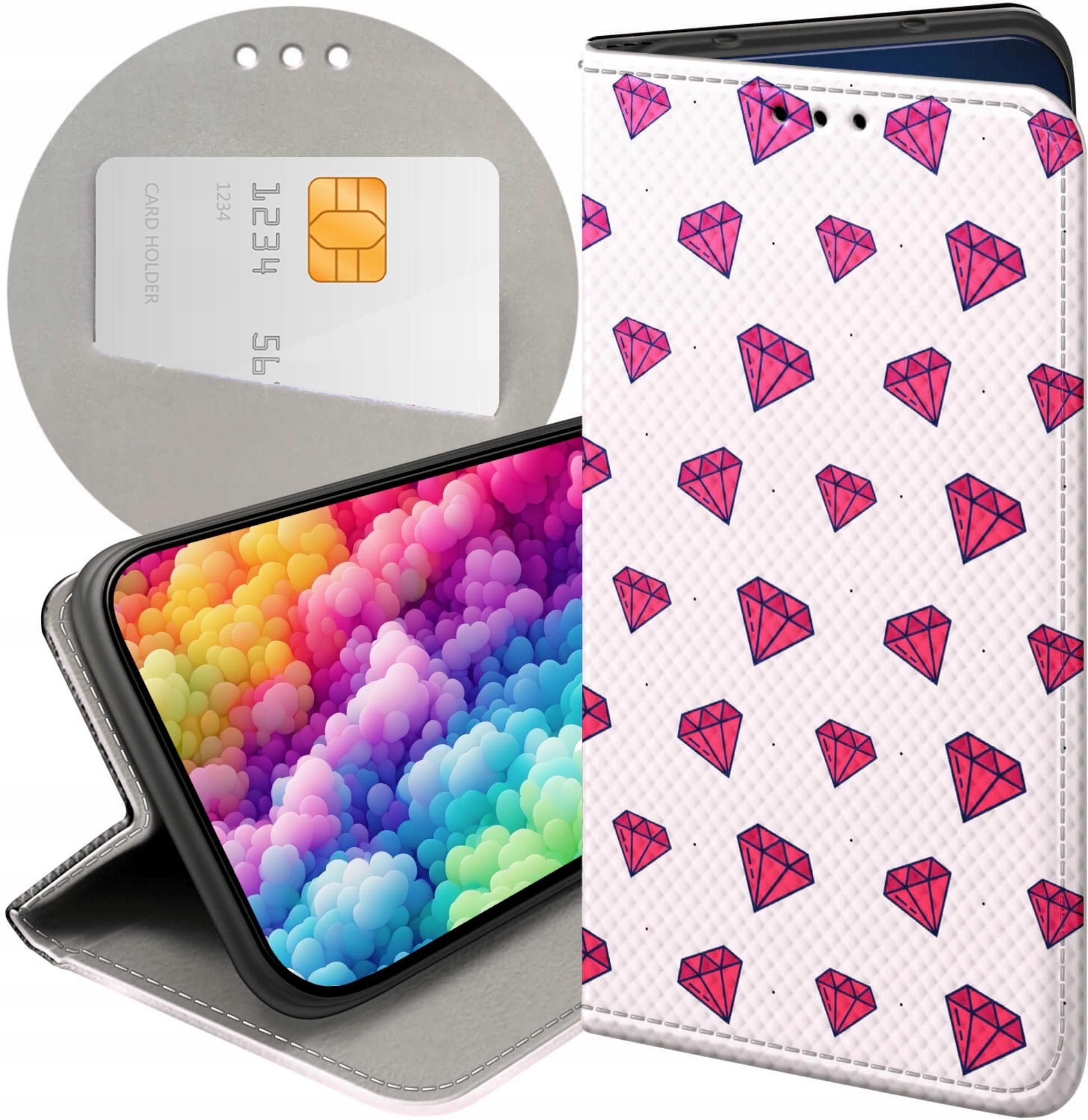 Hello Case Etui Z Klapk Do Huawei Nova Y Cyrkonie Diamenty Kryszta Y