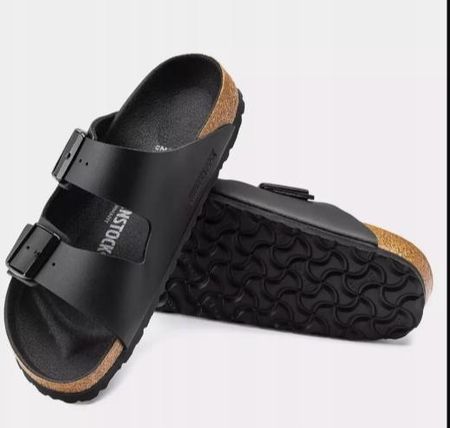 Klapki sandały Birkenstock Arizona Bs czarne r. 44 - zdjęcie 2