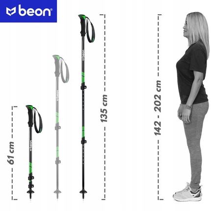 Kije Trekkingowe Beon Smart Green - zdjęcie 6