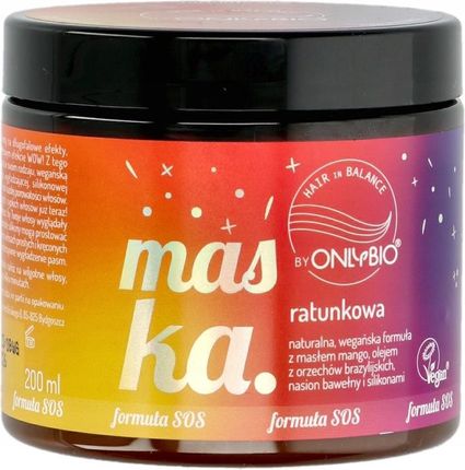 Onlybio Maska Ratunkowa Do Każdej Porowatości Włosów 200 ml - zdjęcie 4