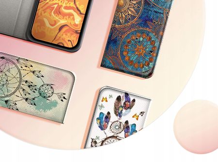 Hello Case Etui Z Klapką Do Oppo A52 Wzory Boho Łapacz Snów Pióra Futerał Pokrowiec - zdjęcie 6