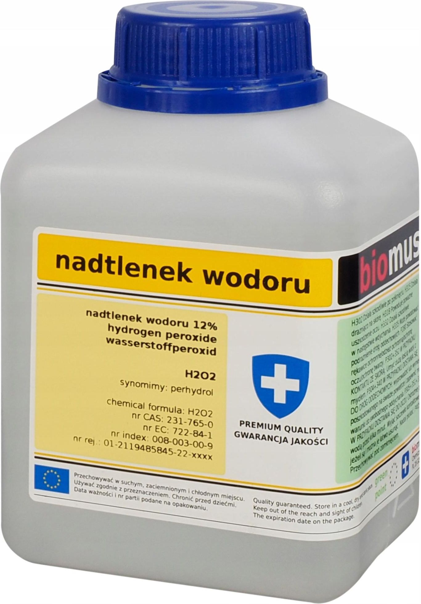 Drobne Akcesoria Medyczne Biomus Nadtlenek Wodoru 12 Perhydrol 500Ml