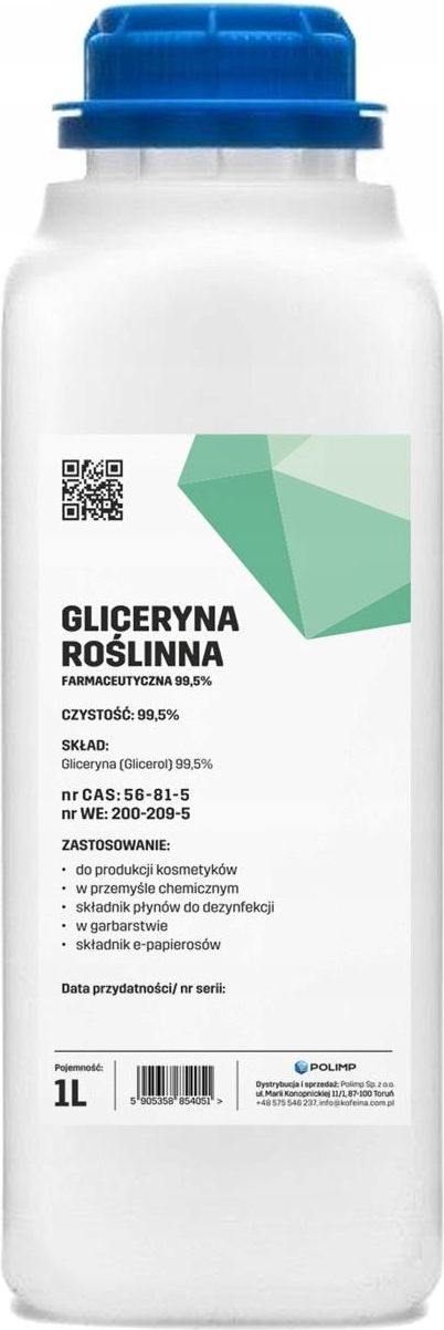 Drobne akcesoria medyczne Gliceryna Rośl Farmacetuczna Glicerol 99 5