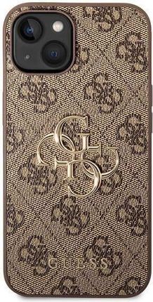 Oryginalne Etui APPLE IPHONE 15 Guess Hardcase 4G Big Metal Logo (GUHCP15S4GMGBR) brązowe - zdjęcie 2
