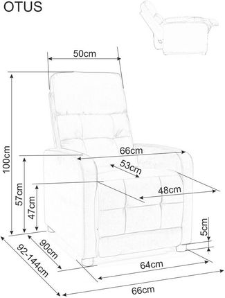 Signal Meble Fotel Rozkładany Otus Brego Ciemny Szary 18 Nowoczesny Design 33236 - zdjęcie 2