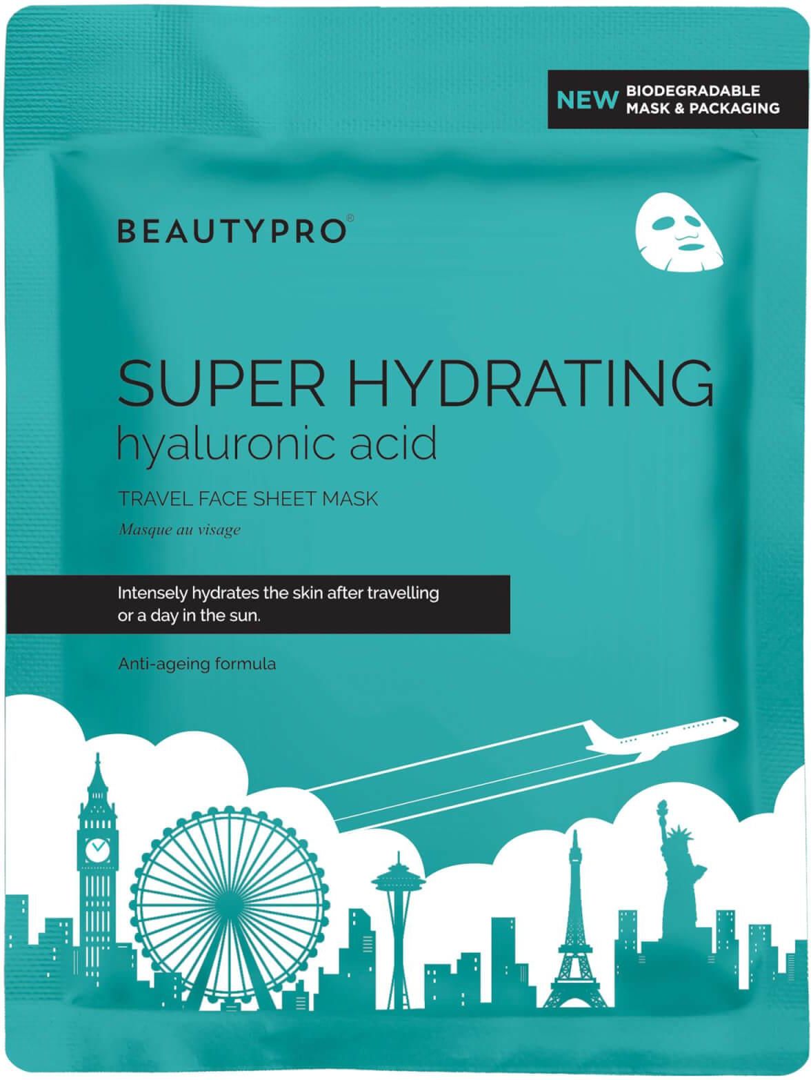 Maseczka Beautypro Super Hydrating Hyaluronic Acid Travel Face Sheet