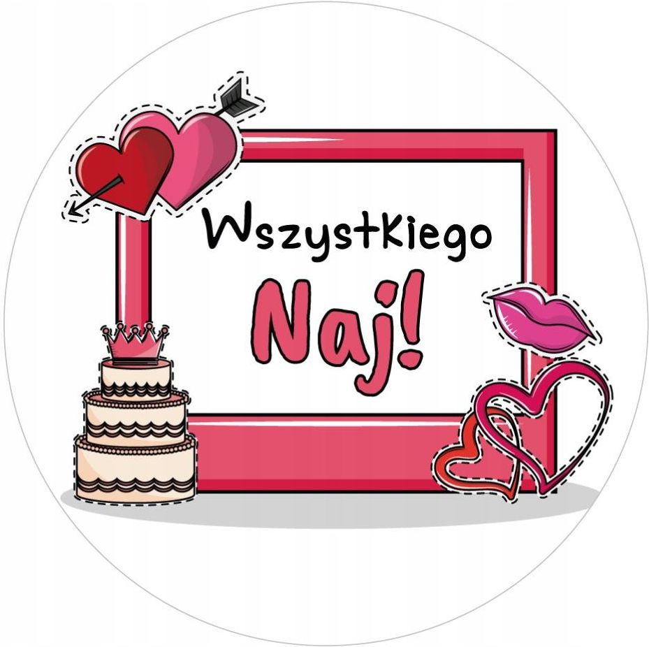 Naklejki Wszystkiego Naj Prezenty Urodziny 48szt 1633216855 Ceny I