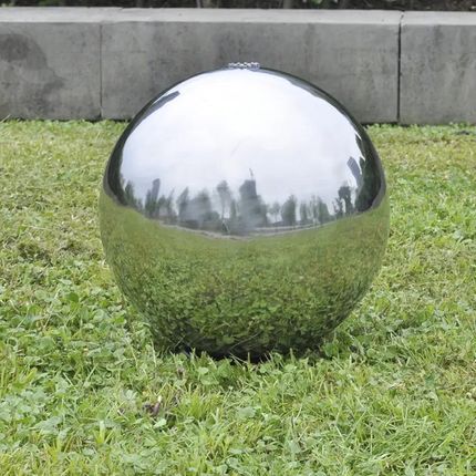 Vidaxl Fontanna Ogrodowa Led Ze Stali Nierdzewnej Kula 20cm 41677 - zdjęcie 4