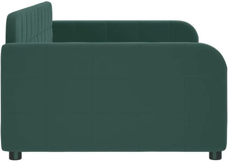 Vidaxl Sofa Z Funkcją Spania Ciemnozielona 90X200 Cm Aksamitna 354060 - zdjęcie 2