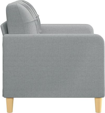 Vidaxl Sofa 2 Osobowa Jasnoszara 120 Cm Tapicerowana Tkaniną 359083 - zdjęcie 4