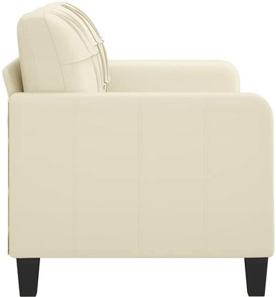 Vidaxl 2 Osobowa Sofa Kremowy 140 Cm Sztuczna Skóra 359118 - zdjęcie 2