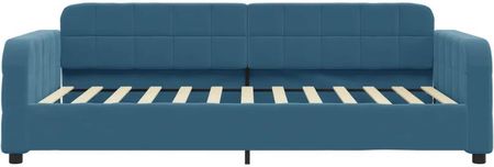 Vidaxl Sofa Z Materacem Do Spania Niebieska 80X200 Cm Aksamit 3196897 - zdjęcie 3