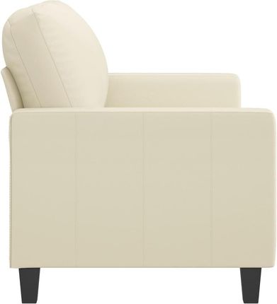 Vidaxl 2 Osobowa Sofa Kremowy 120 Cm Sztuczna Skóra 1118278 - zdjęcie 3