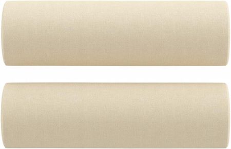 Vidaxl 2 Osobowa Sofa Z Poduszkami Kremowa 140 Cm Tkanina 1118489 - zdjęcie 4
