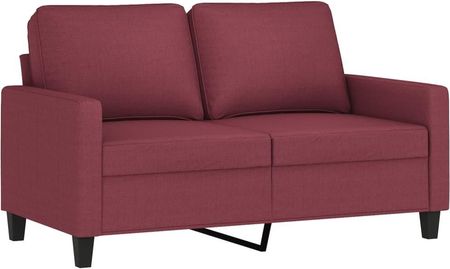 VidaXL Sofa 2 Osobowa Winna Czerwień 120 Cm Tapicerowana Tkaniną 1118656 - zdjęcie 2