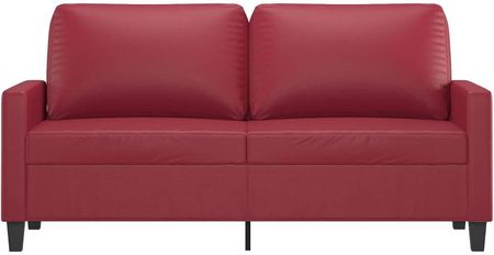 Vidaxl 2 Osobowa Sofa Winna Czerwień 140 Cm Sztuczna Skóra 1118663 - zdjęcie 3