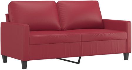 Vidaxl 2 Osobowa Sofa Winna Czerwień 140 Cm Sztuczna Skóra 1118663 - zdjęcie 4