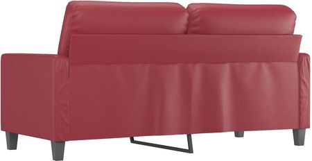 Vidaxl 2 Osobowa Sofa Winna Czerwień 140 Cm Sztuczna Skóra 1118663 - zdjęcie 5