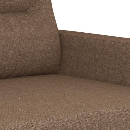 Vidaxl Sofa 3 Osobowa Brązowa 180 Cm Tapicerowana Tkaniną 359246 - zdjęcie 2