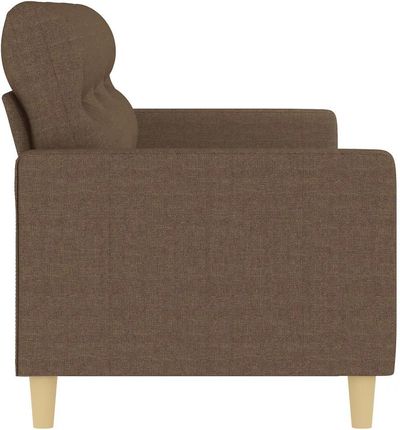 Vidaxl Sofa 3 Osobowa Brązowa 180 Cm Tapicerowana Tkaniną 359246 - zdjęcie 4