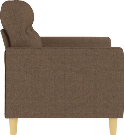 Vidaxl Sofa 2 Osobowa Brązowa 120 Cm Tapicerowana Tkaniną 359230 - zdjęcie 3