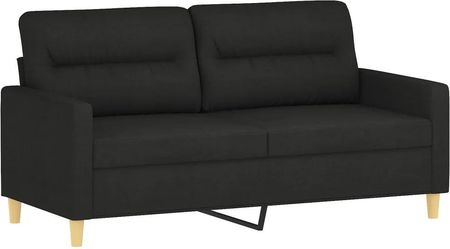 Vidaxl Sofa 2 Osobowa Czarna 140 Cm Tapicerowana Tkaniną 359239 - zdjęcie 3