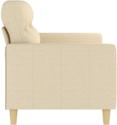 Vidaxl 2 Osobowa Sofa Kremowa 140 Cm Tapicerowana Tkaniną 359237 - zdjęcie 2
