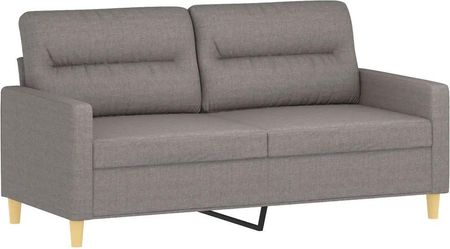 Vidaxl Sofa 2 Osobowa Kolor Taupe 140 Cm Tapicerowana Tkaniną 359242 - zdjęcie 2