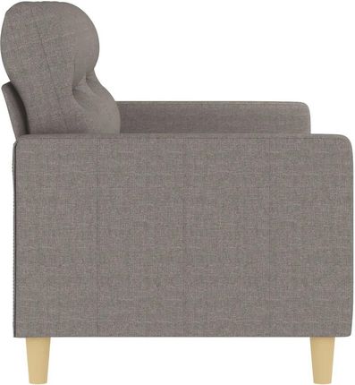 Vidaxl Sofa 2 Osobowa Kolor Taupe 140 Cm Tapicerowana Tkaniną 359242 - zdjęcie 4