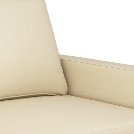 Vidaxl 3 Osobowa Sofa Kremowa 180 Cm Tapicerowana Tkaniną 1146499 - zdjęcie 6