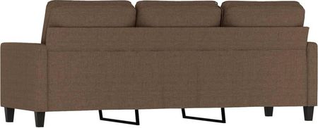 VidaXL Sofa 3 Osobowa Brązowa 180 Cm Tapicerowana Tkaniną 1146524 - zdjęcie 4