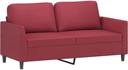 Vidaxl 2 Osobowa Sofa Winna Czerwień 140 Cm Sztuczna Skóra 359336 - zdjęcie 5