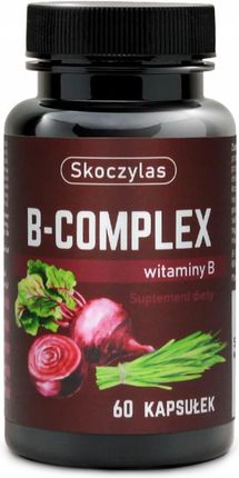 Skoczylas B-Complex Kompleks Witamin B Burak Jęczmień 2x60kaps - zdjęcie 3