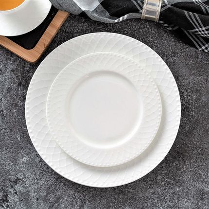 Villa Italia Serwis Obiadowy Porcelanowy Na 6 Osób Roma White - zdjęcie 3