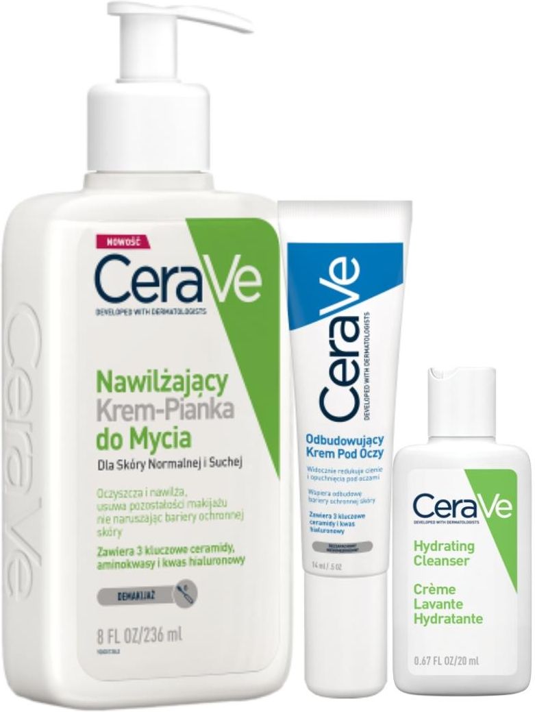 Dermokosmetyk Cerave Krem Pod Oczy G Pianka Do Mycia Ml