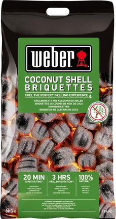 Weber Brykiet Ze Skorup Kokosa 8kg Certyfikowany Partner World - zdjęcie 3