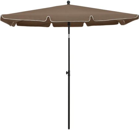 Vidaxl Parasol Ogrodowy Na Słupku 210X140cm Taupe 315546 - zdjęcie 2