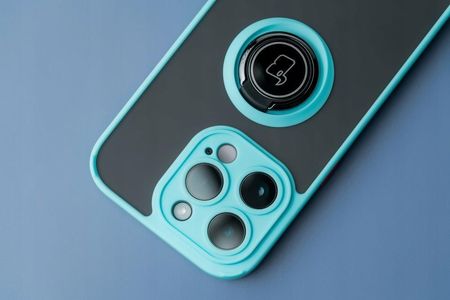 Bizon Etui Case Hybrid Ring Do Motorola Moto G54 5G Błękitne - zdjęcie 3