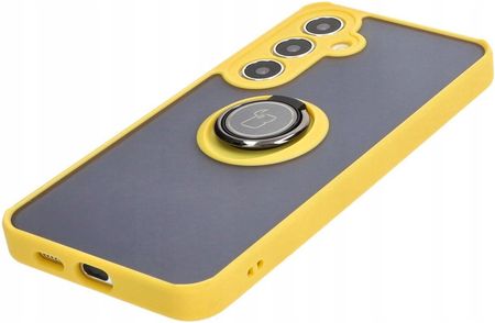 Bizon Etui Case Hybrid Ring Do Galaxy S24 Plus Żółte - zdjęcie 6